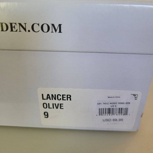 STEVE MADDEN Lancer Womens 9 Olive Green Low-Top Sneakers Casual Slip On Shoe - Picture 9 of 15